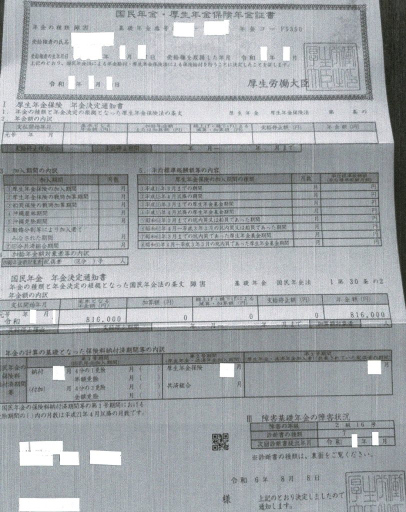 茨城県桜川市 LL様（障害基礎年金2級 事後重症請求 50代女性 うつ病）